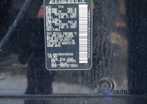 2014 Infiniti Qx80 from USA, damaged, VIN JN8AZ2NE4E9069355